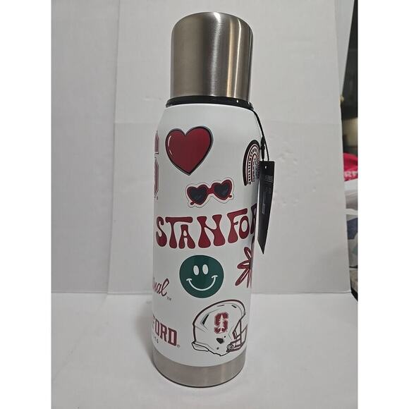 Stanford Cardinal Uversity 34oz Stainless Steel Thermos Water Bottle - Picture 2 of 16